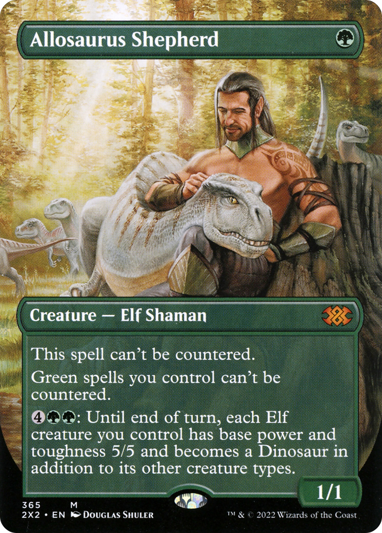 Allosaurus Shepherd (Borderless) (2X2-365)  - Double Masters 2022