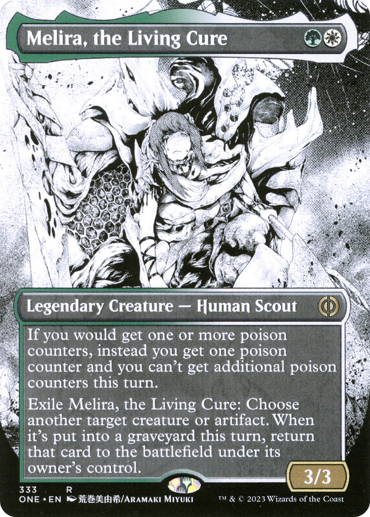 Melira, the Living Cure (Borderless) (ONE-333)  - Phyrexia: All Will Be One: (Showcase)