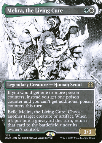 Melira, the Living Cure (Borderless) (ONE-333)  - Phyrexia: All Will Be One: (Showcase)