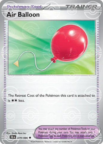 Air Balloon (Poke Ball Pattern) 079  - Holofoil SV Black Bolt - Uncommon