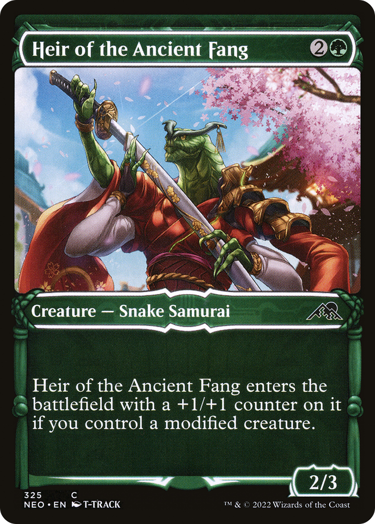 Heir of the Ancient Fang (Showcase) (NEO-325)  - Kamigawa: Neon Dynasty: (Showcase)