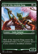 Heir of the Ancient Fang (Showcase) (NEO-325)  Foil - Kamigawa: Neon Dynasty: (Showcase)