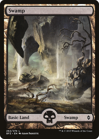 Swamp (262) - Full Art (BFZ-262)  Foil - Battle for Zendikar