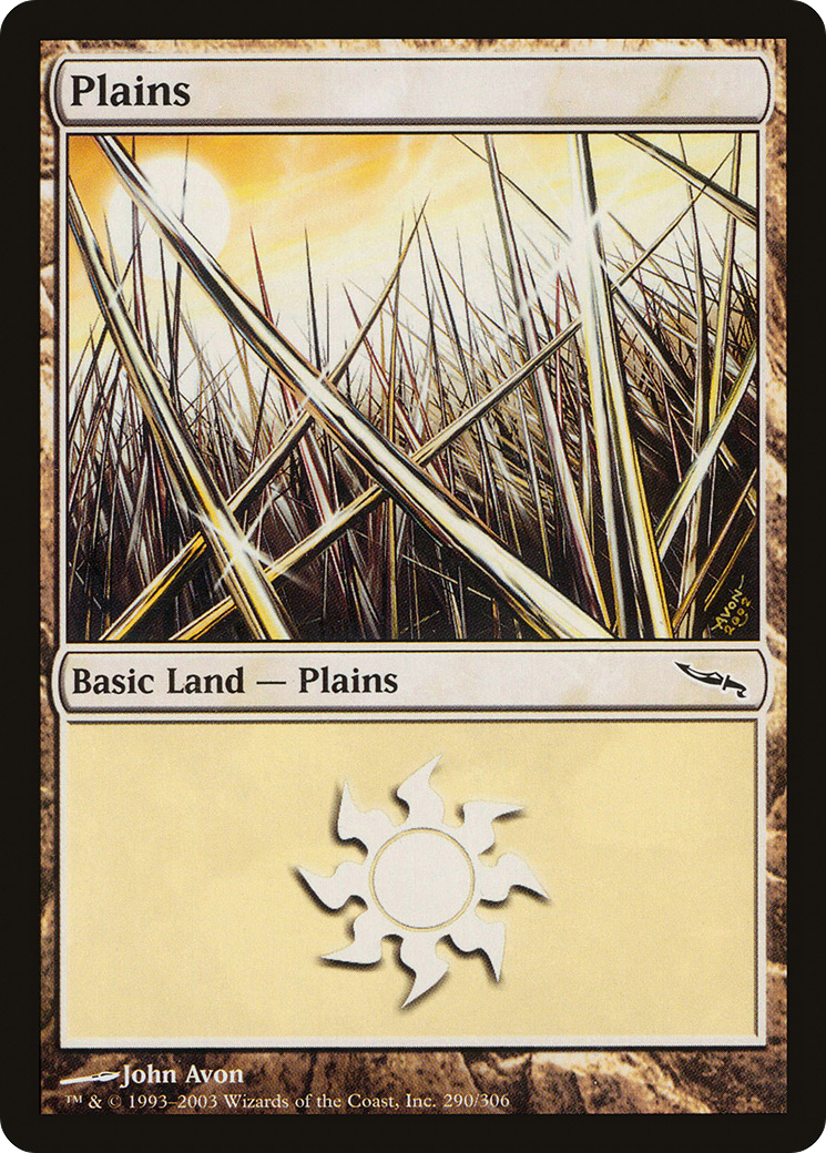 Plains (290) (MRD-290) - Mirrodin Foil