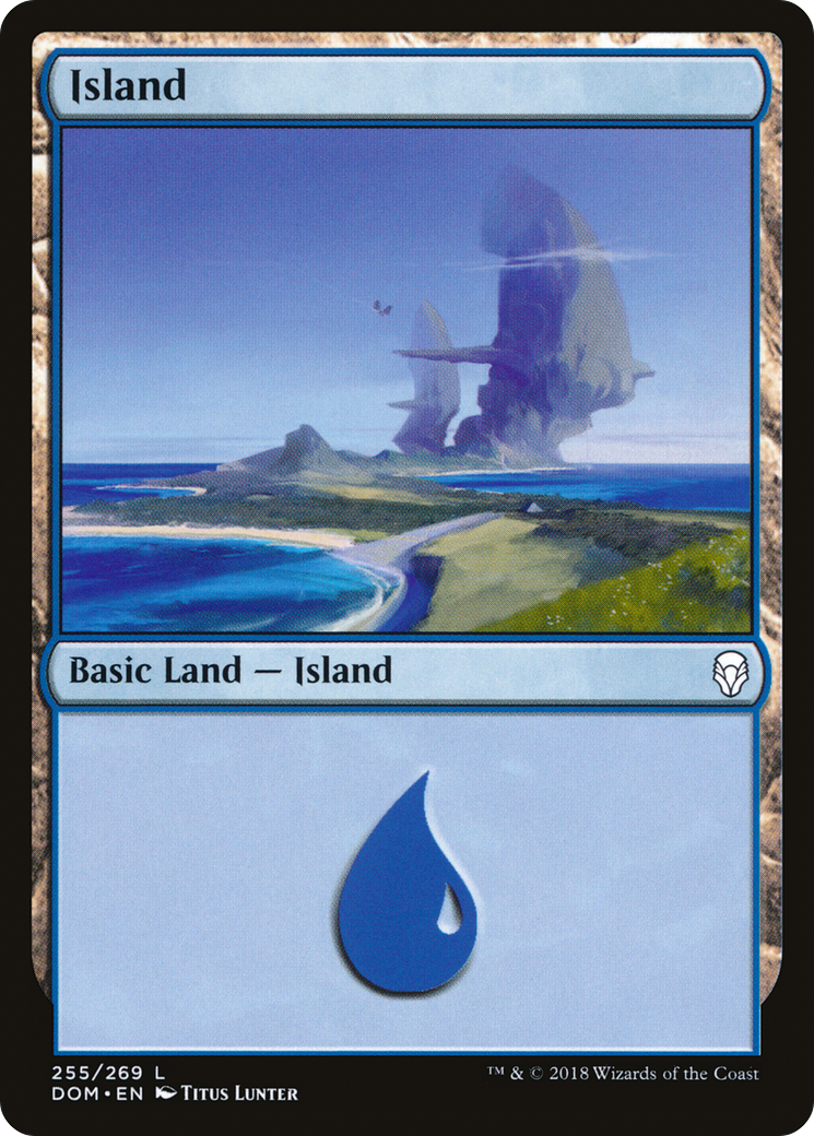 Island (255) (DOM-255)  Foil - Dominaria