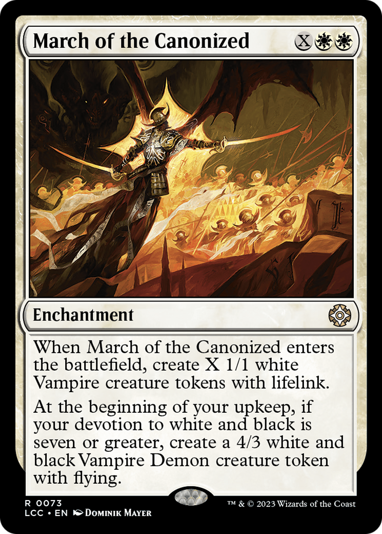 March of the Canonized (LCC-073)  - The Lost Caverns of Ixalan Commander