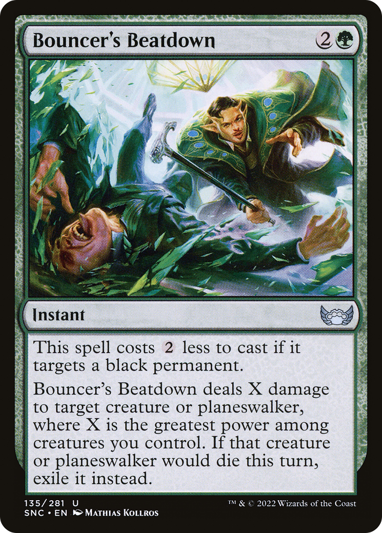 Bouncer's Beatdown (SNC-135)  Foil - Streets of New Capenna