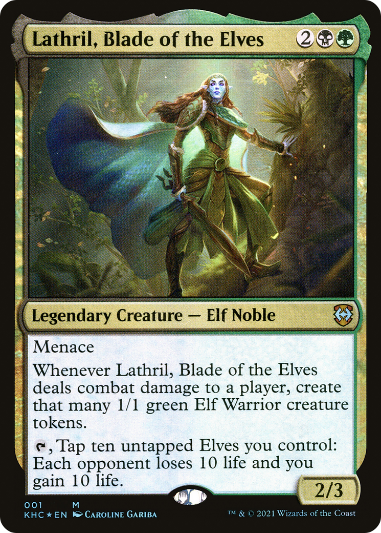 Lathril, Blade of the Elves (KHC-001)  - Kaldheim Commander