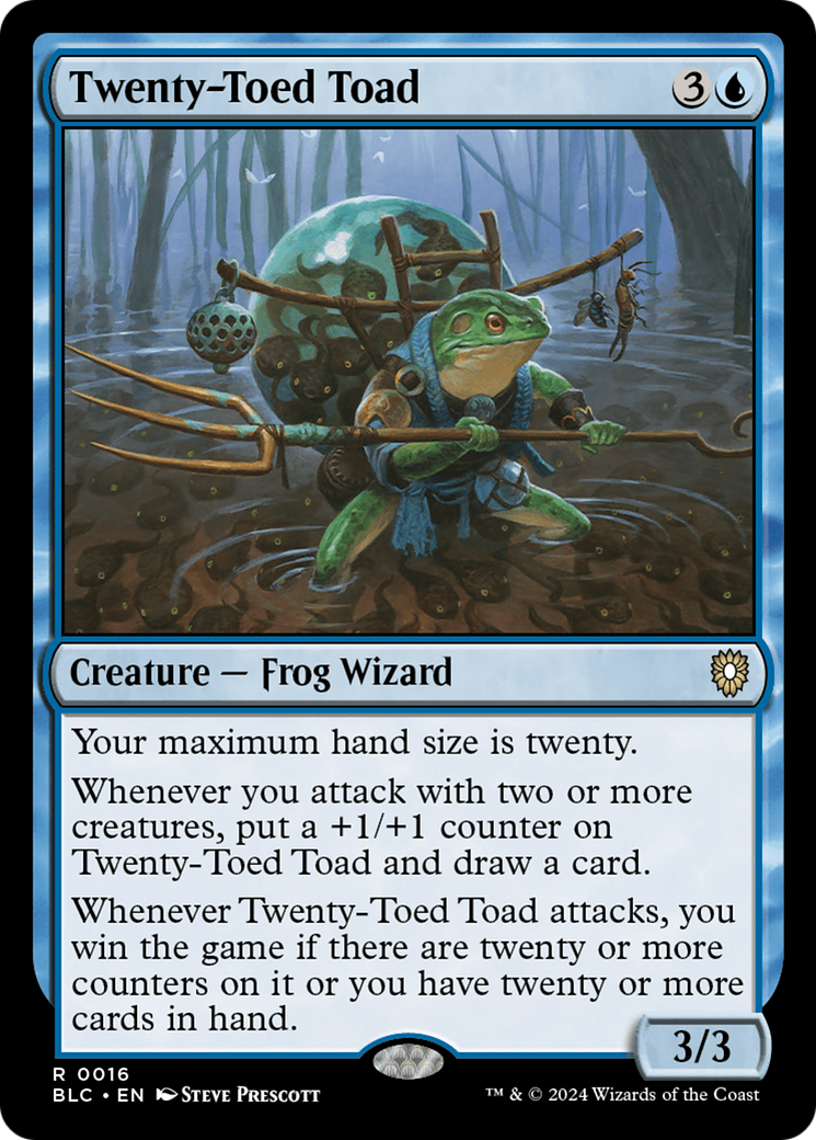 Twenty-Toed Toad (BLC-016)  - Bloomburrow Commander