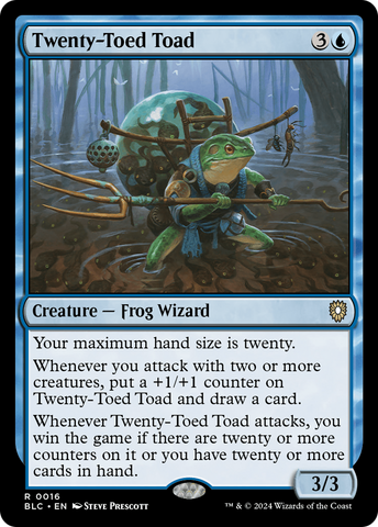 Twenty-Toed Toad (BLC-016)  - Bloomburrow Commander