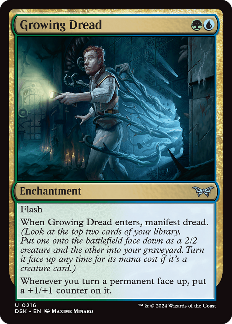 Growing Dread (DSK-216)  Foil - Duskmourn: House of Horror