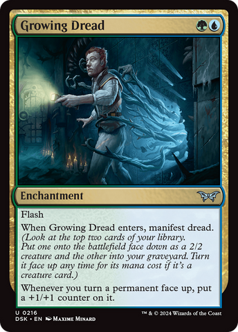 Growing Dread (DSK-216)  Foil - Duskmourn: House of Horror