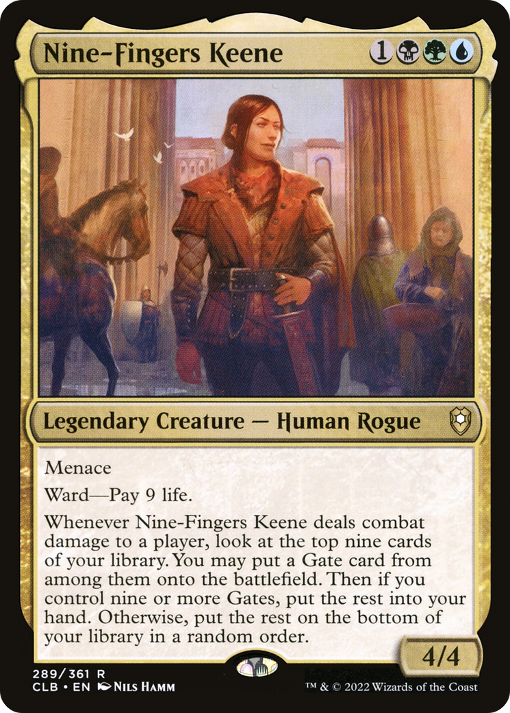 Nine-Fingers Keene (CLB-289)  Foil - Commander Legends: Battle for Baldur's Gate