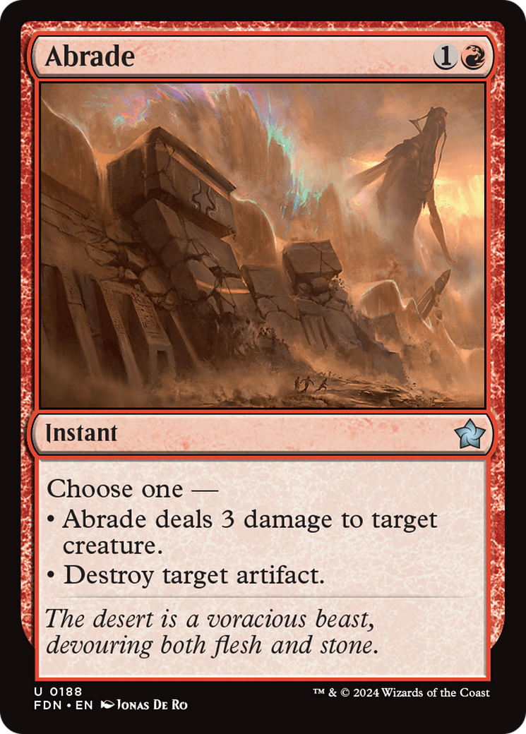 Abrade (FDN-188)  - Foundations