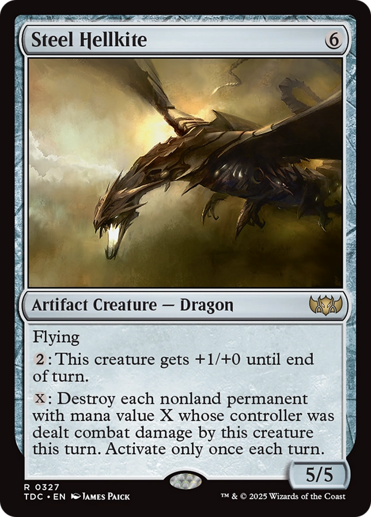 Steel Hellkite (TDC-327) - Commander: Tarkir: Dragonstorm