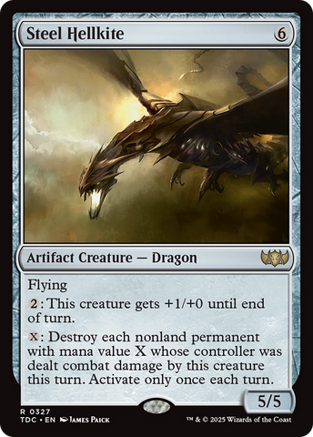 Steel Hellkite (TDC-327) - Commander: Tarkir: Dragonstorm