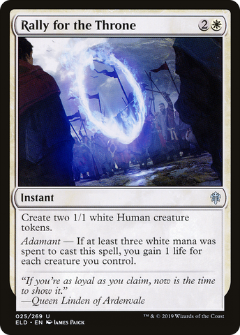Rally for the Throne (ELD-025)  Foil - Throne of Eldraine