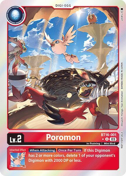 Poromon [BT16-001] (Box Promotion Pack: Beginning Observer) [Beginning Observer Promos]