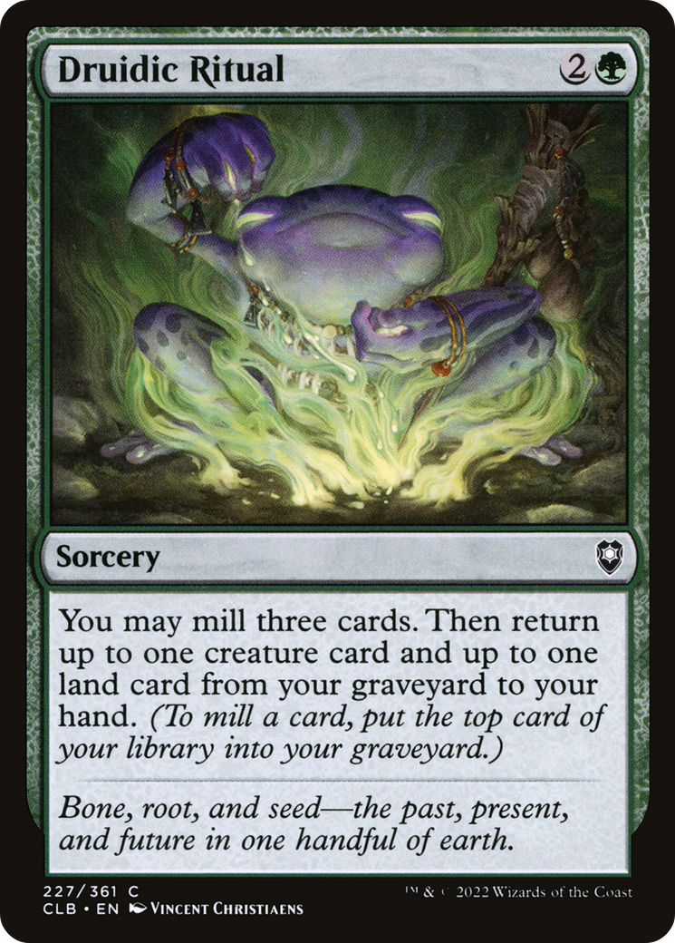 Druidic Ritual (CLB-227)  Foil - Commander Legends: Battle for Baldur's Gate