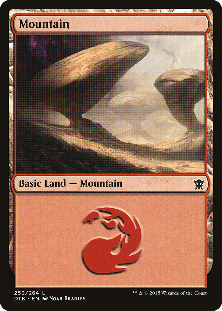 Mountain (259) (DTK-259)  Foil - Dragons of Tarkir