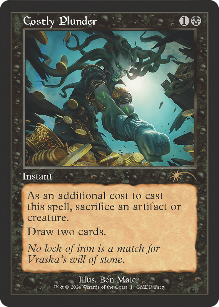 Costly Plunder (Retro Frame) (WPN-001)  - Wizards Play Network 2024