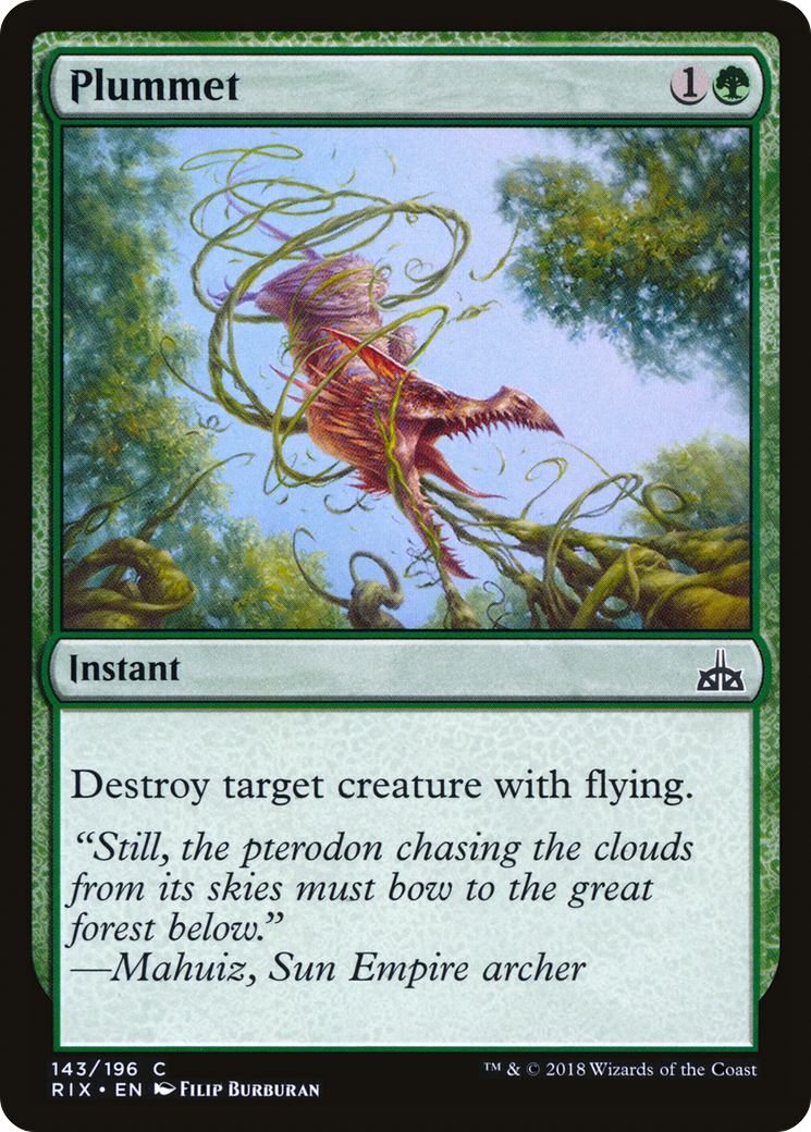 Plummet (RIX-143)  Foil - Rivals of Ixalan