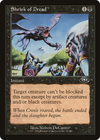 Shriek of Dread (PLS-053)  Foil - Planeshift