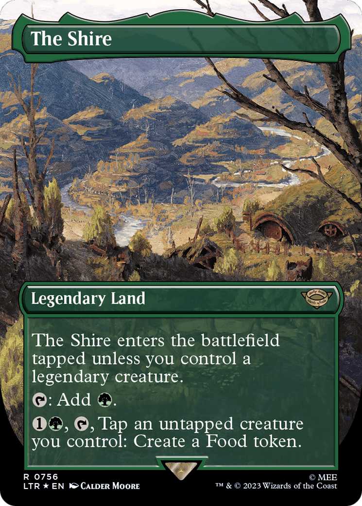 The Shire (Borderless) (Surge Foil) (LTR-756)  Foil - The Lord of the Rings: Tales of Middle-earth