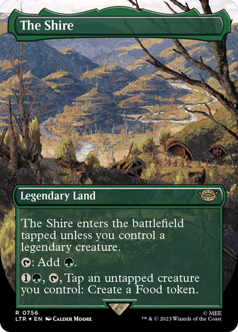 The Shire (Borderless) (Surge Foil) (LTR-756)  Foil - The Lord of the Rings: Tales of Middle-earth