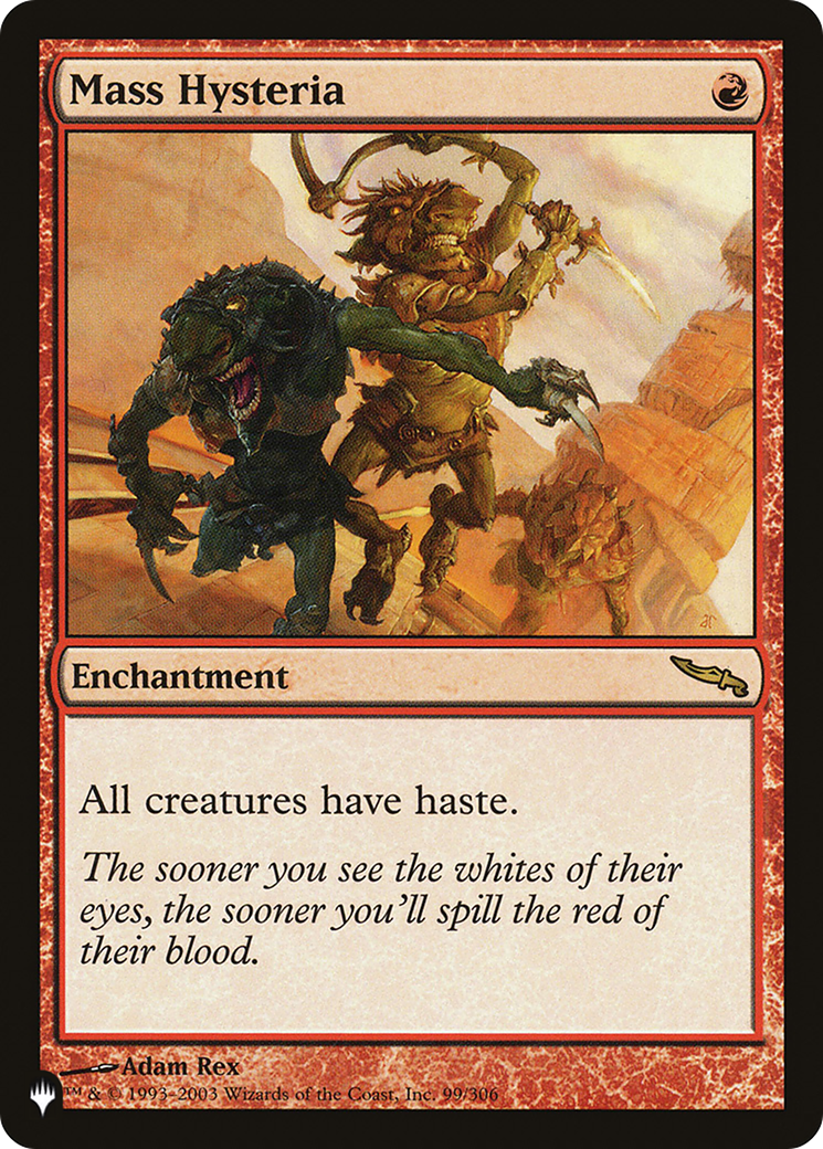 Mass Hysteria (LIST-99/306)  - The List