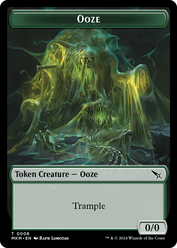 Ooze (TMKM-008)  Foil - Murders at Karlov Manor Tokens