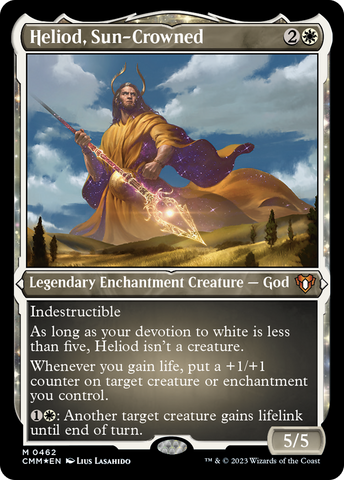 Heliod, Sun-Crowned (CMM-462)  Etched Foil - Commander Masters: (enchantment)