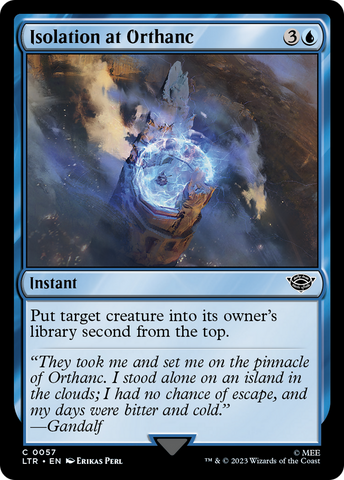 Isolation at Orthanc (LTR-057)  Foil - The Lord of the Rings: Tales of Middle-earth
