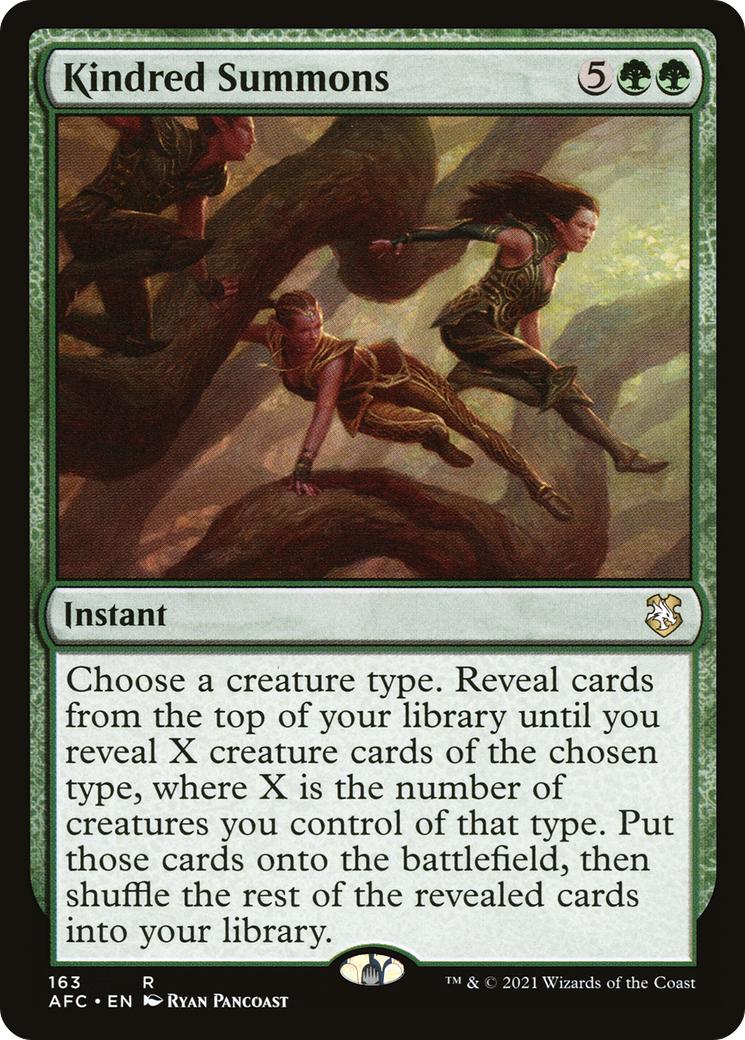 Kindred Summons (AFC-163) - Adventures in the Forgotten Realms Commander