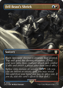 Fell Beast's Shriek (Borderless) (Surge Foil) (LTC-552)  Foil - Tales of Middle-earth Commander