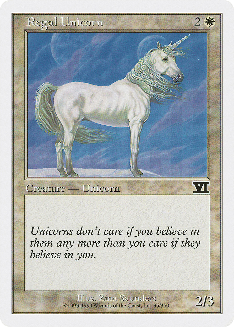Regal Unicorn (6ED-035)  - Classic Sixth Edition