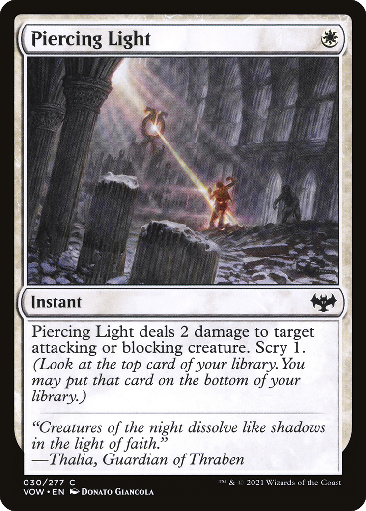 Piercing Light (VOW-030)  - Innistrad: Crimson Vow
