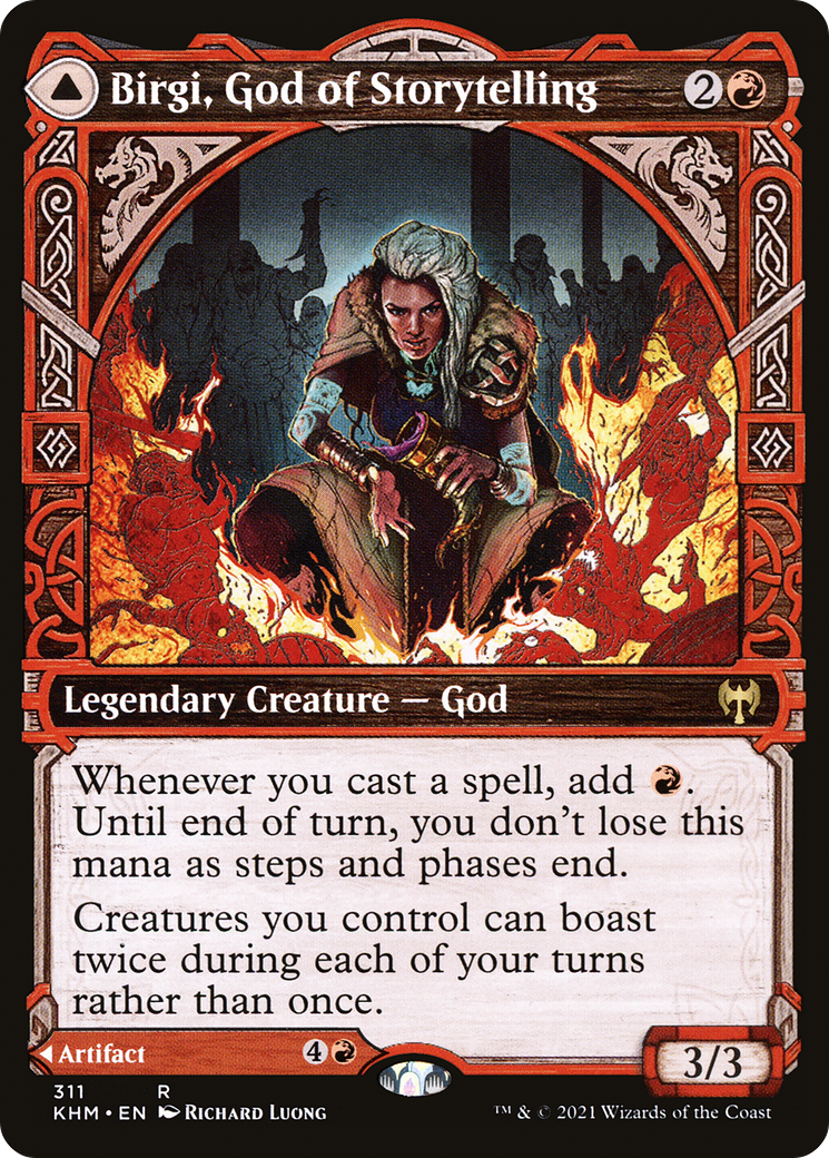 Birgi, God of Storytelling (Showcase) (KHM-311)  - Kaldheim: (Showcase)