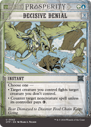 Decisive Denial (OTP-042)  Foil - Breaking News: (Showcase) (Borderless)