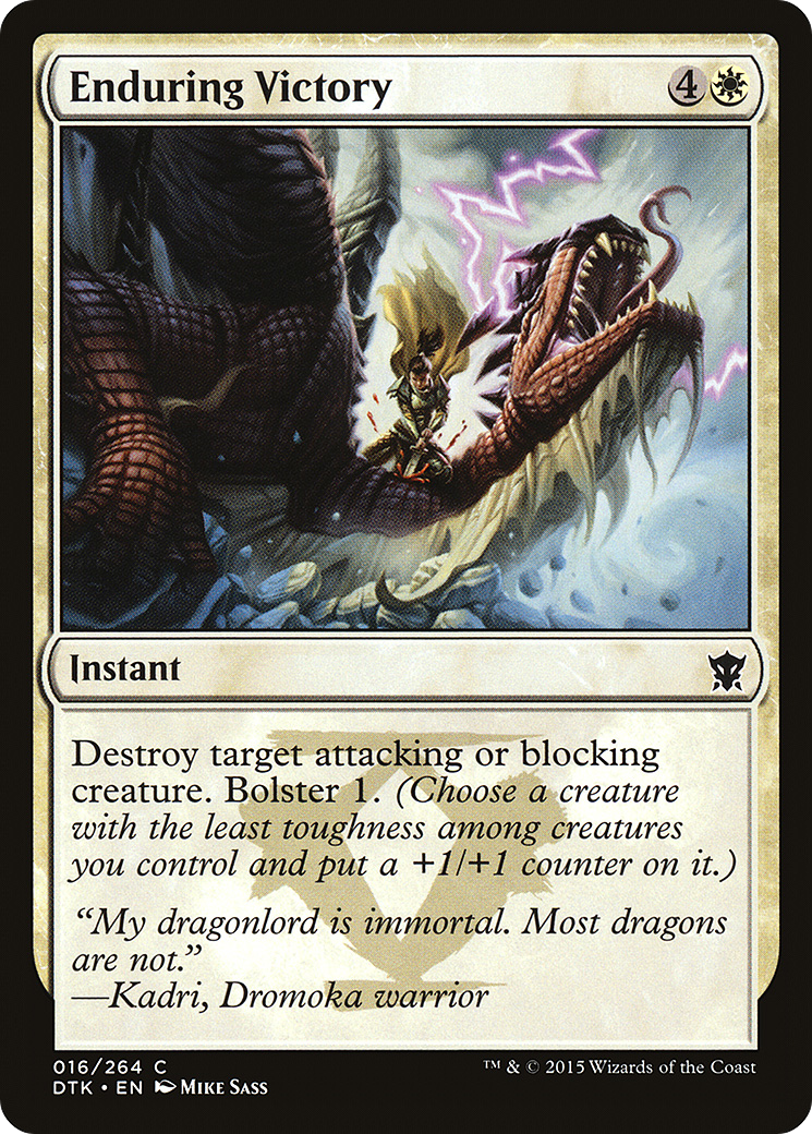 Enduring Victory (DTK-016)  Foil - Dragons of Tarkir