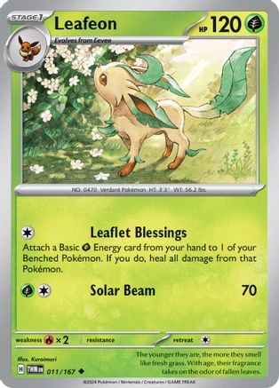Leafeon 011/167  SV06 Twilight Masquerade