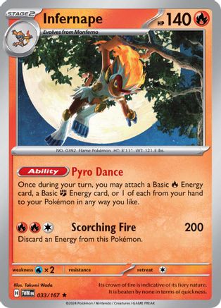 Infernape 033/167 - Holofoil SV06 Twilight Masquerade