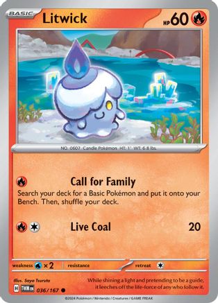 Litwick 036 - Reverse Holofoil SV06 Twilight Masquerade