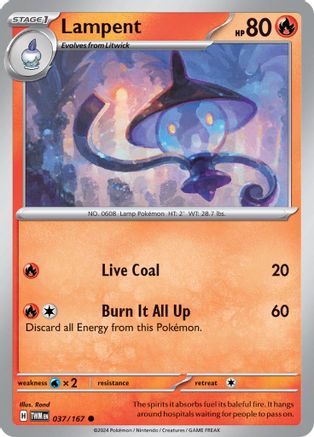 Lampent 037 - Reverse Holofoil SV06 Twilight Masquerade