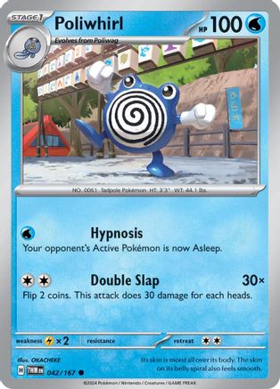 Poliwhirl 042/167 - Reverse Holofoil SV06 Twilight Masquerade