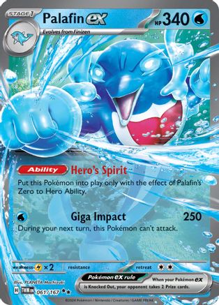 Palafin ex 061/167 - Holofoil SV06 Twilight Masquerade