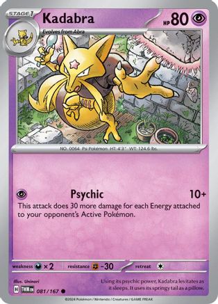 Kadabra 081 - Reverse Holofoil SV06 Twilight Masquerade