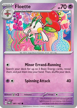 Floette 087 - Reverse Holofoil SV06 Twilight Masquerade