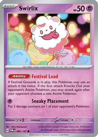 Swirlix 089 - Reverse Holofoil SV06 Twilight Masquerade