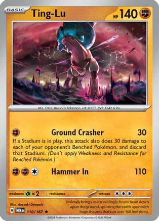 Ting-Lu 110/167 - Holofoil SV06 Twilight Masquerade